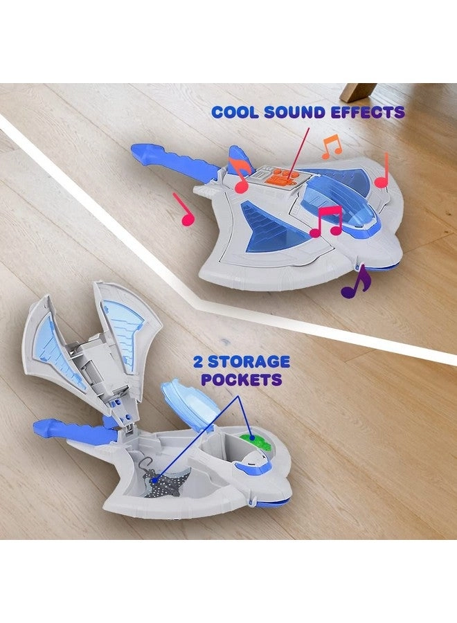 Sting Ray Transporter - 1 Stingray Toy with Sounds + Sea Creatures - 7