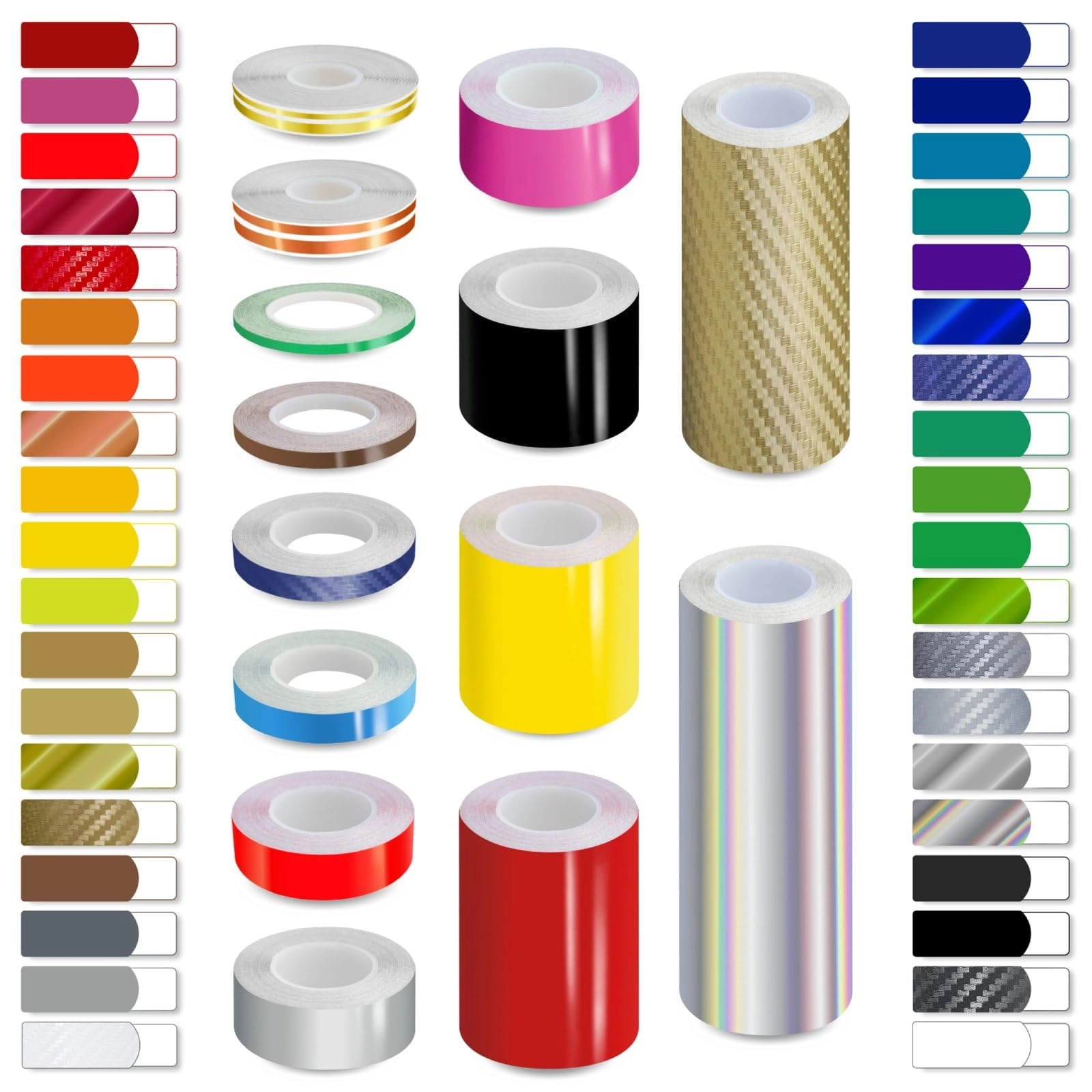autoxpress motors group Self-Adhesive Vinyl Pin Stripe Line Decal Sticker Tape - 32ft 9.80m CARBON FIBER RED 6.0" | 152mm