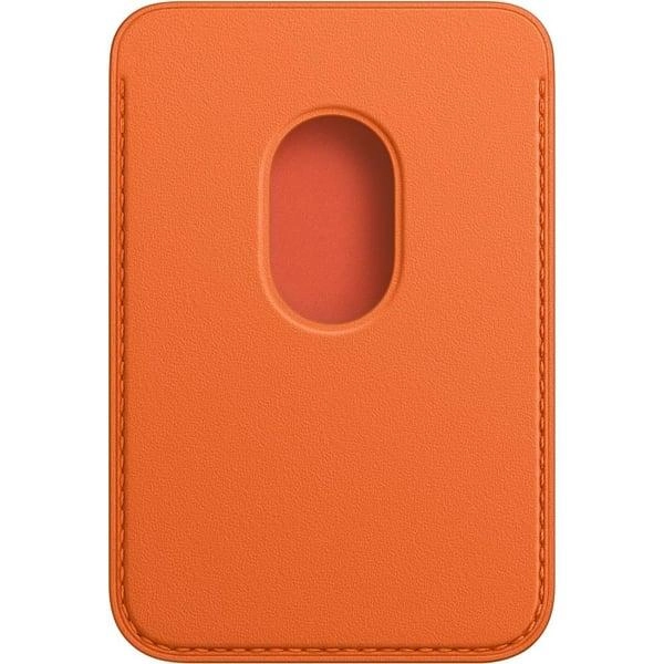 Leather Wallet with MagSafe - Orange