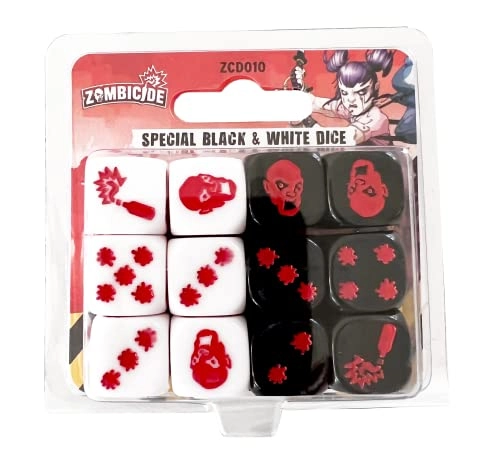 Zombicide 2nd Edition - Special Black and White Dice Cooperative Game
