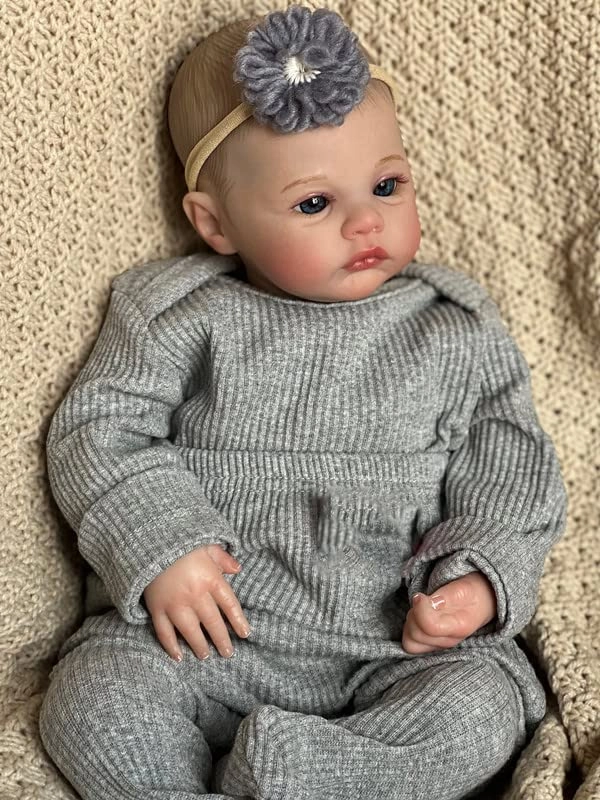 RXDOLL Reborn Baby Doll - 19 Inch Soft Body Blue Eyes