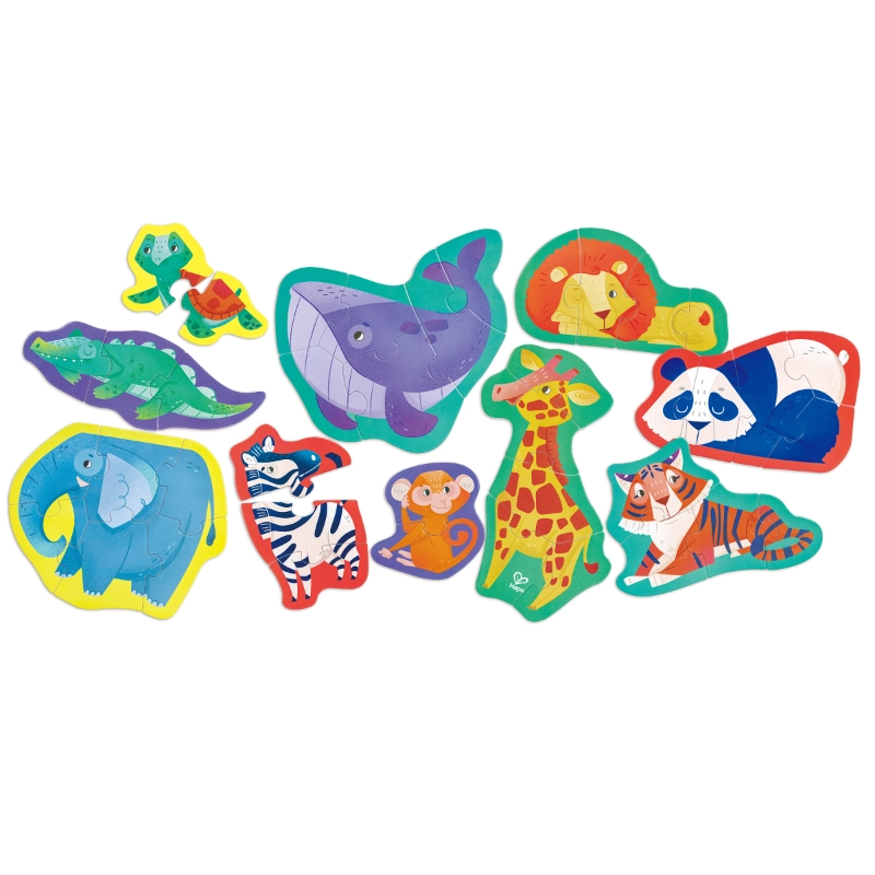 Jungle Peg Puzzle - 2+ 10 pieces