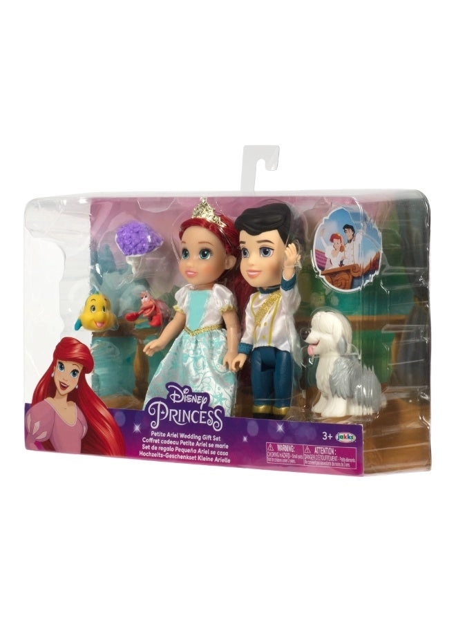 Ariel Wedding Gift Set - Petite 2 Mini Doll Figures Ages 3+