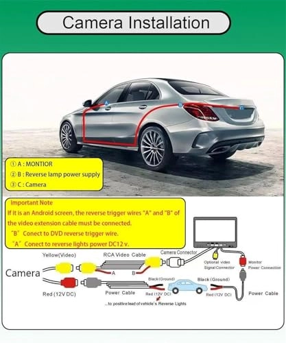 Rear View Camera - Night vision Wire AHD 720P