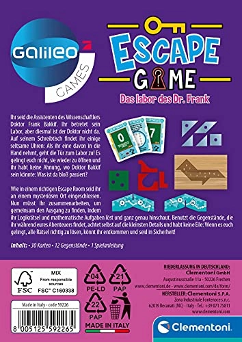 Escape Game: The Laboratory of Dr. Frank (German)