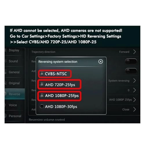 Rear View Camera - Night vision 1080P