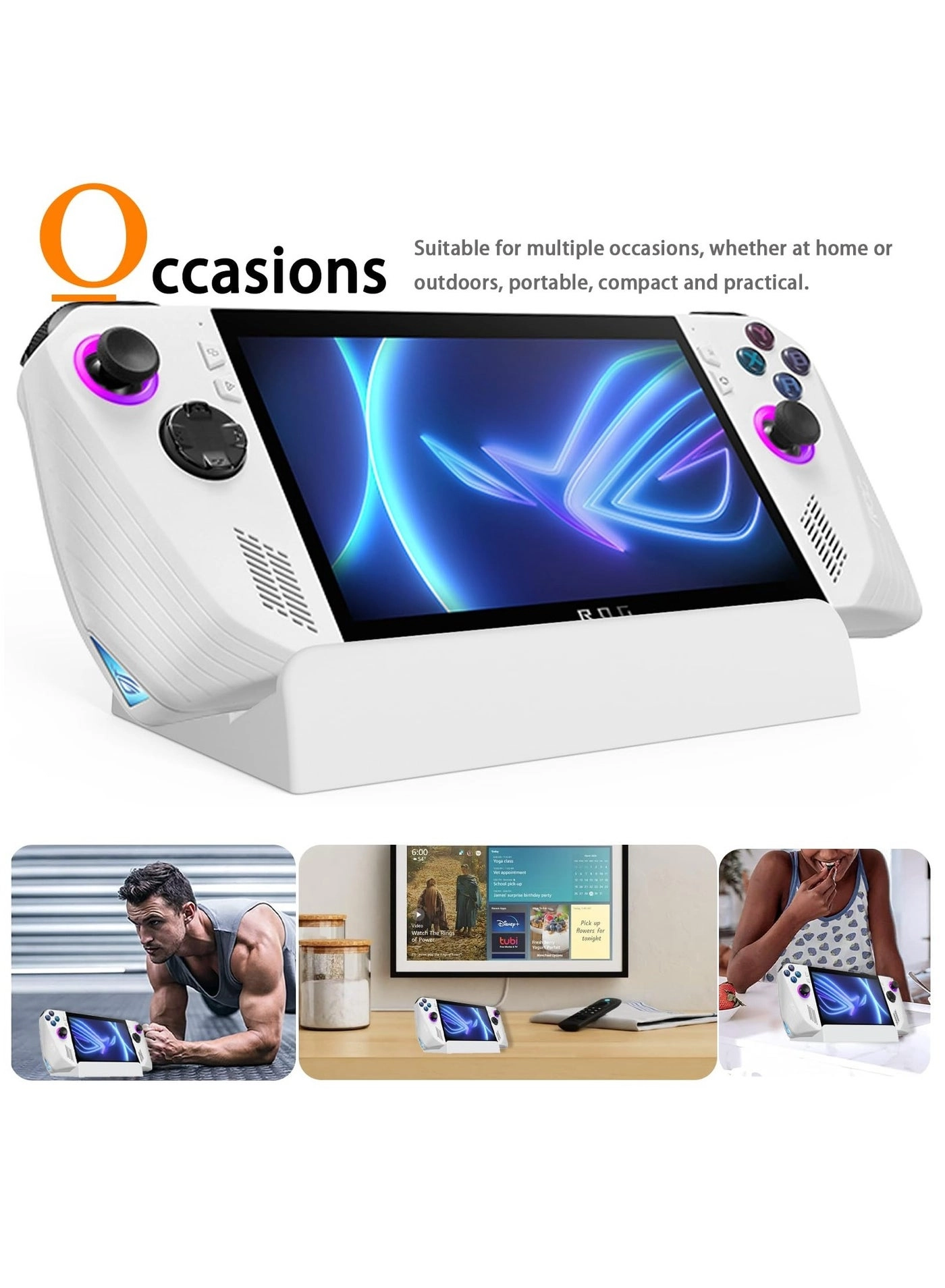 ROG Ally Kickstand - Multi-Angle Adjustable Foldable Anti-Slip Pads