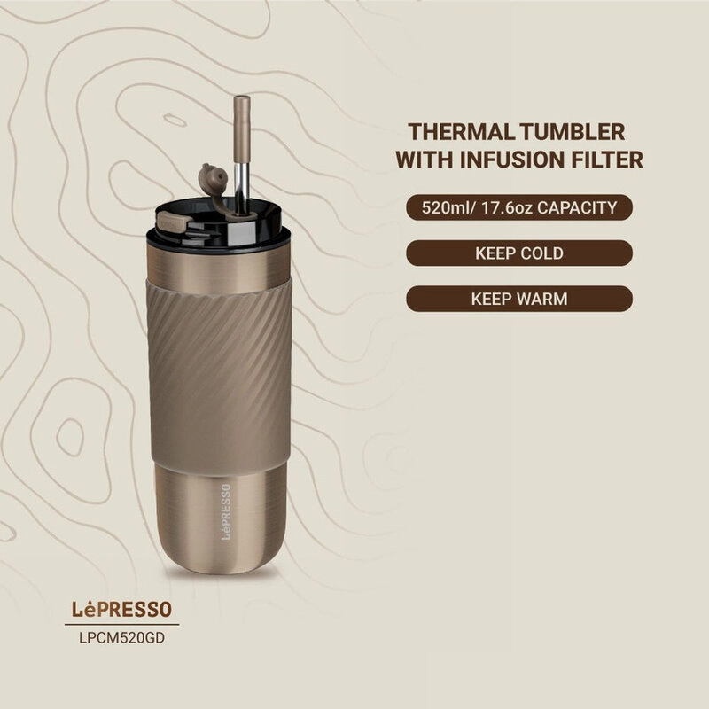 Thermal Tumbler With Infusion Filter - 520ml