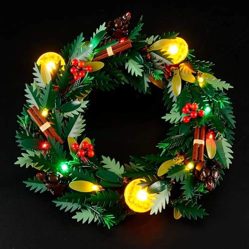 LED Light Kit for Lego 10340 Icons Wreath
