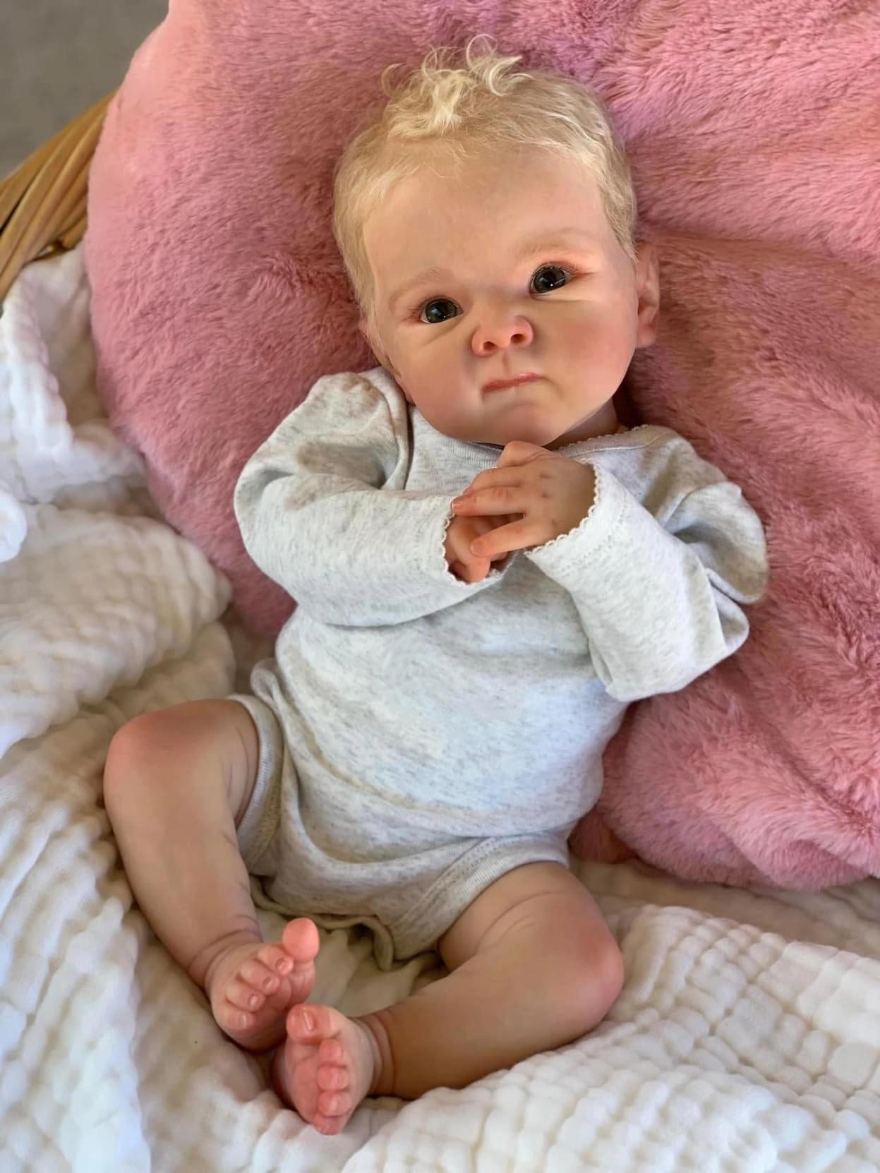 Zero Pam Reborn Baby Doll - 18 Inch Vinyl Boy Ages 3+