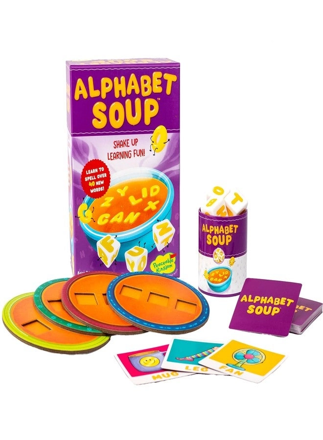 Peaceable Kingdom Alphabet Soup Spelling Game - Aged 3 and Up