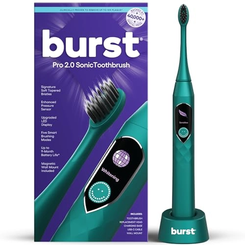 Pro 2.0 Sonic Toothbrush - Smart Pressure Sensor 5 Modes USB-C Charging