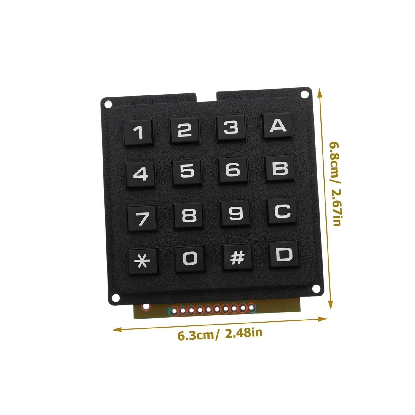 Keypad Module - 3x4 Matrix 16 keys Microcontroller