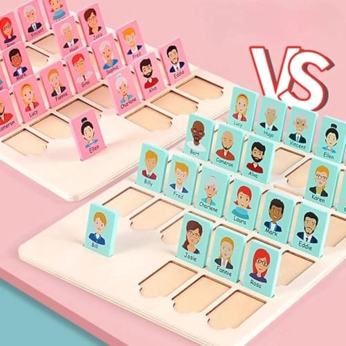 Guess Game Wooden Board Who Am i - 3+ Year Old