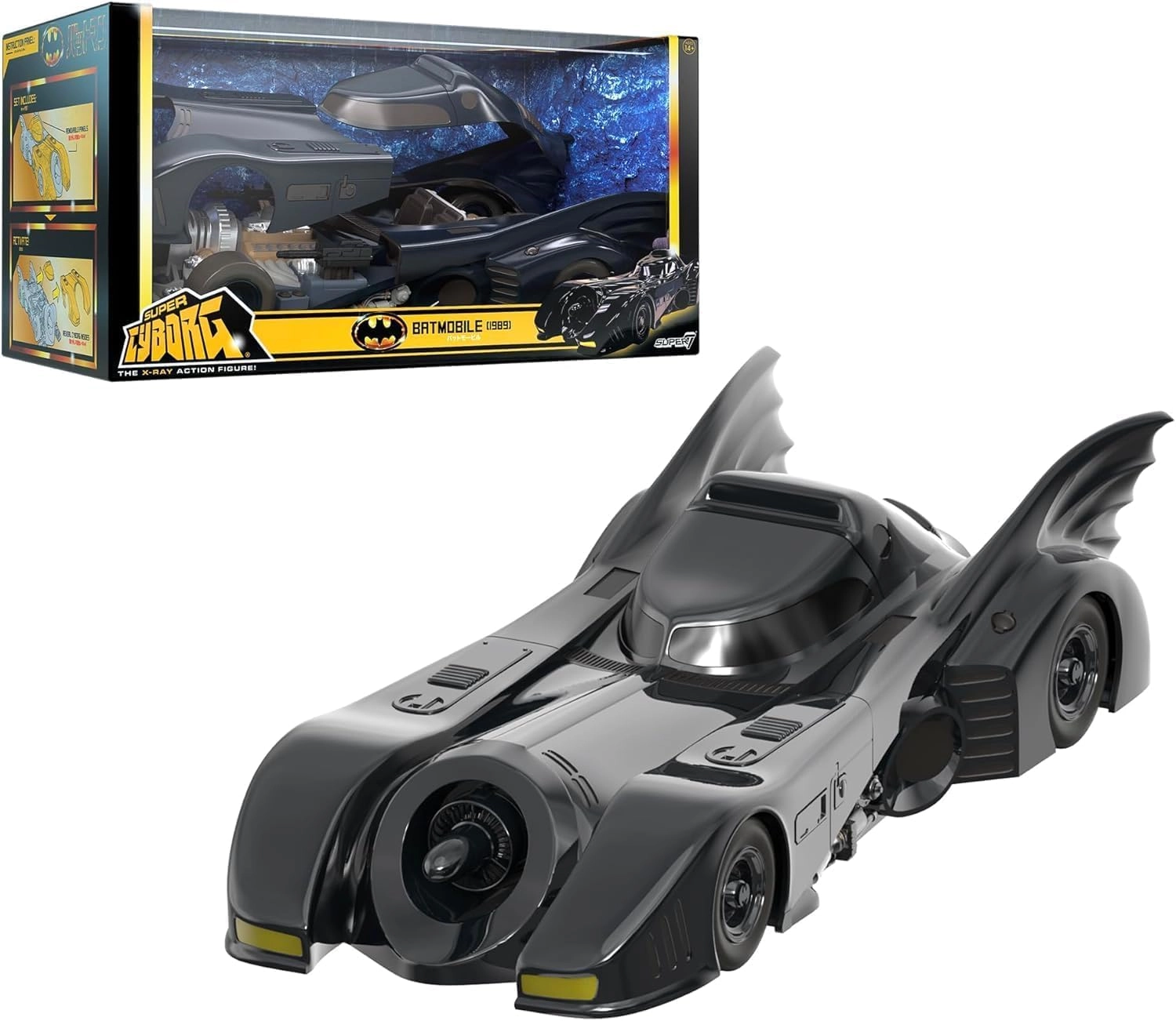 Super7 Batman - Classic Movie Super Cyborg Batmobile (35 cm) (B0FXVF895Q)