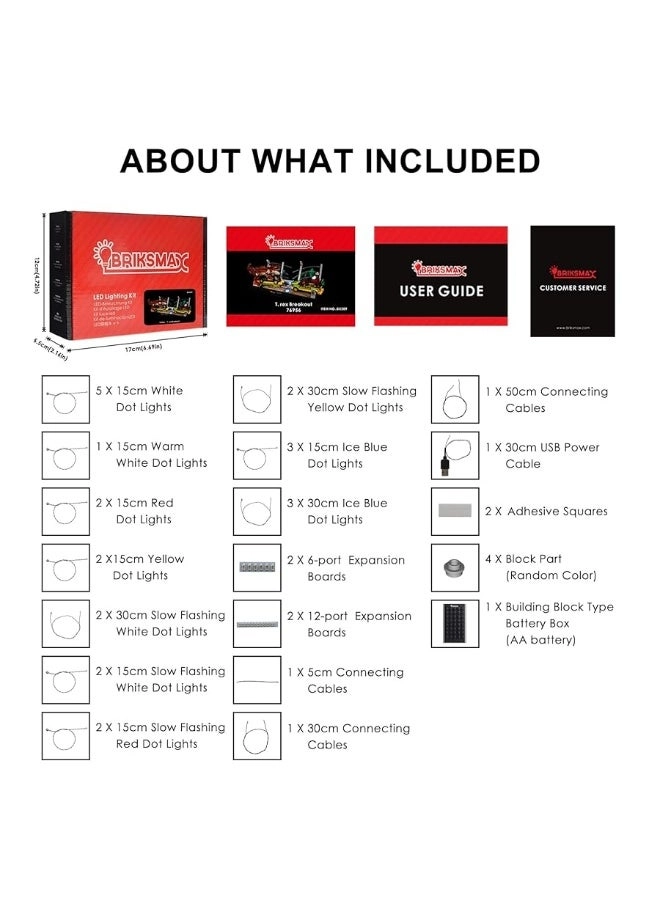Light for LEGO T. rex-Breakout 76956