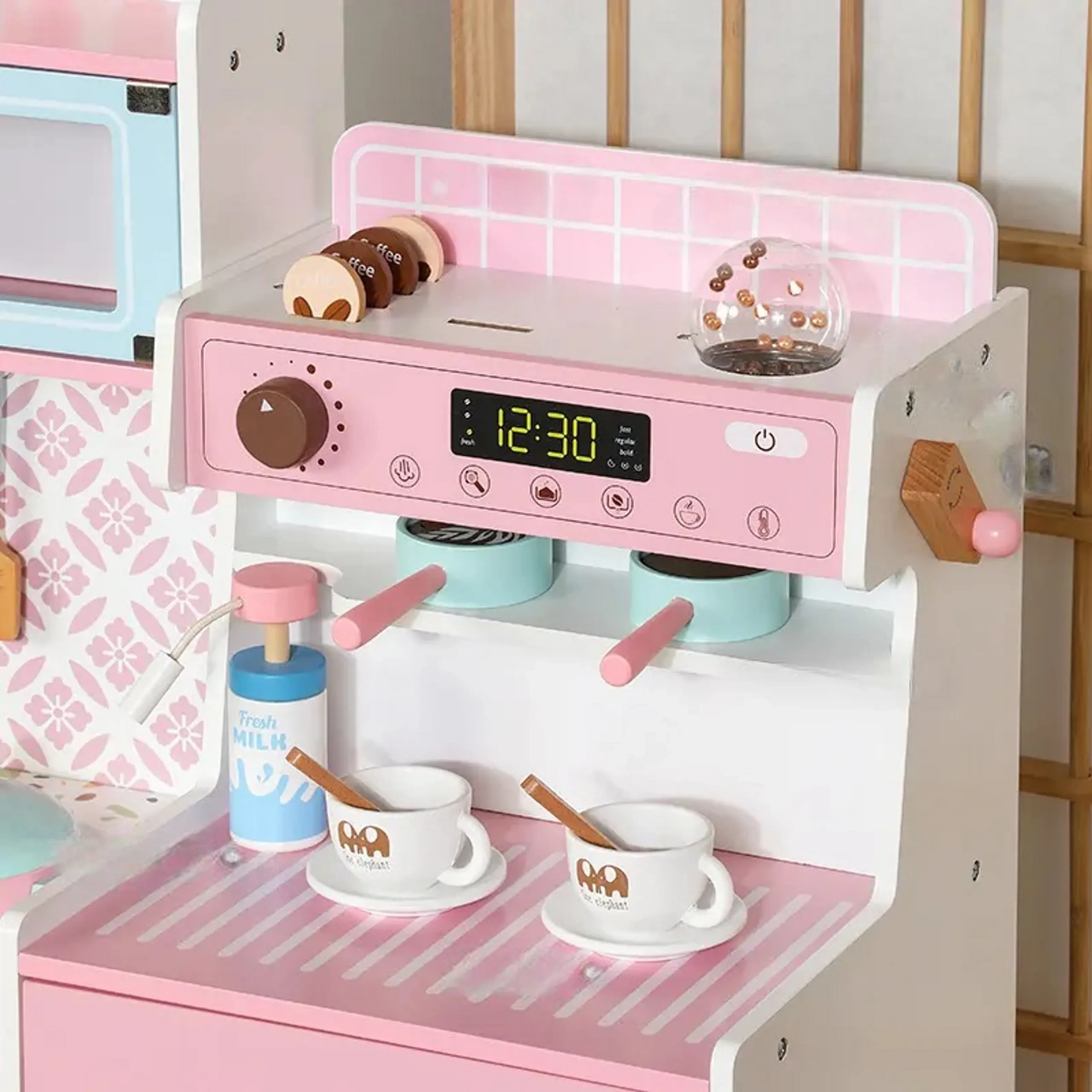 Kids Outdoor Coffee Fridge Kitchen Set (19188949-FT_MSN_24002)