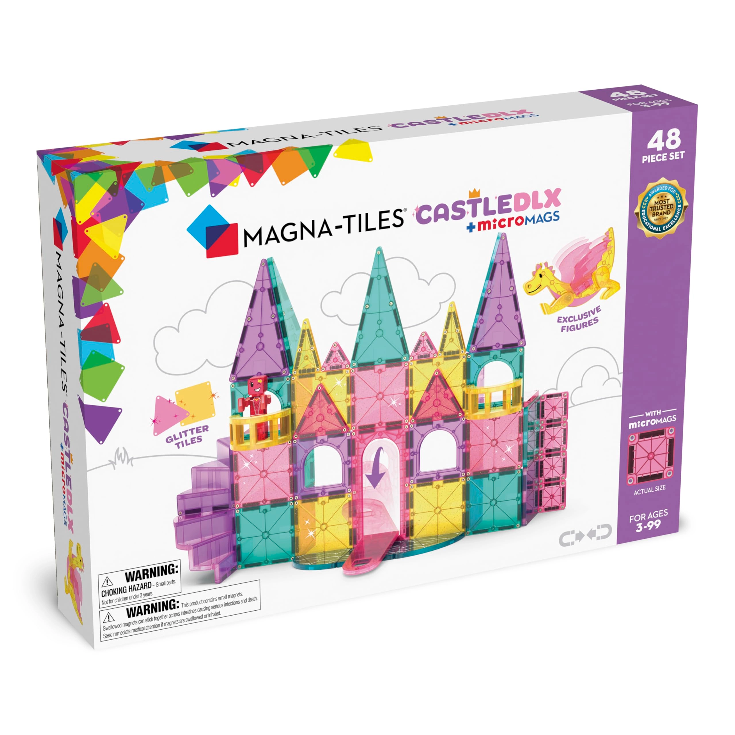 Magna-Tiles Castle DLX - 48 pcs