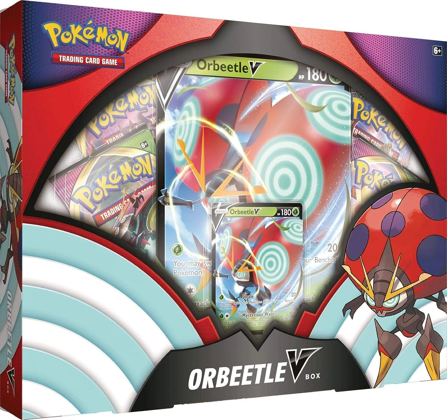 Pokémon ORBEETLE V - 1 foil promo card 4 TCG booster packs