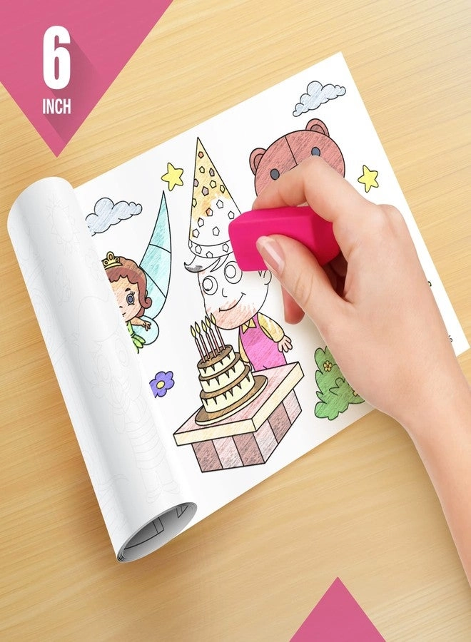 Nursery Rhymes Reusable Wall Colouring Rolls - Pack of 3