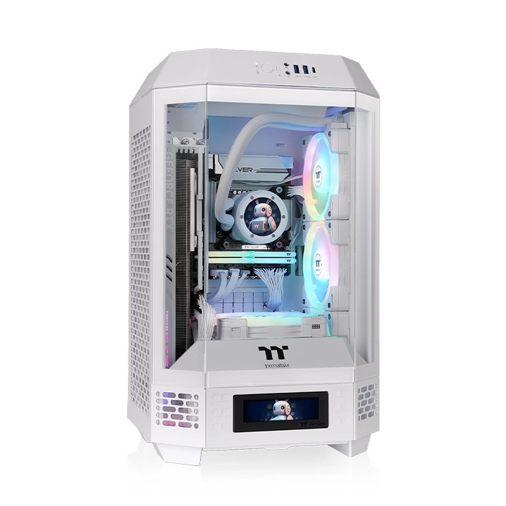 Thermaltake Tower 250 - Mini Tower 3mm Tempered Glass Snow White