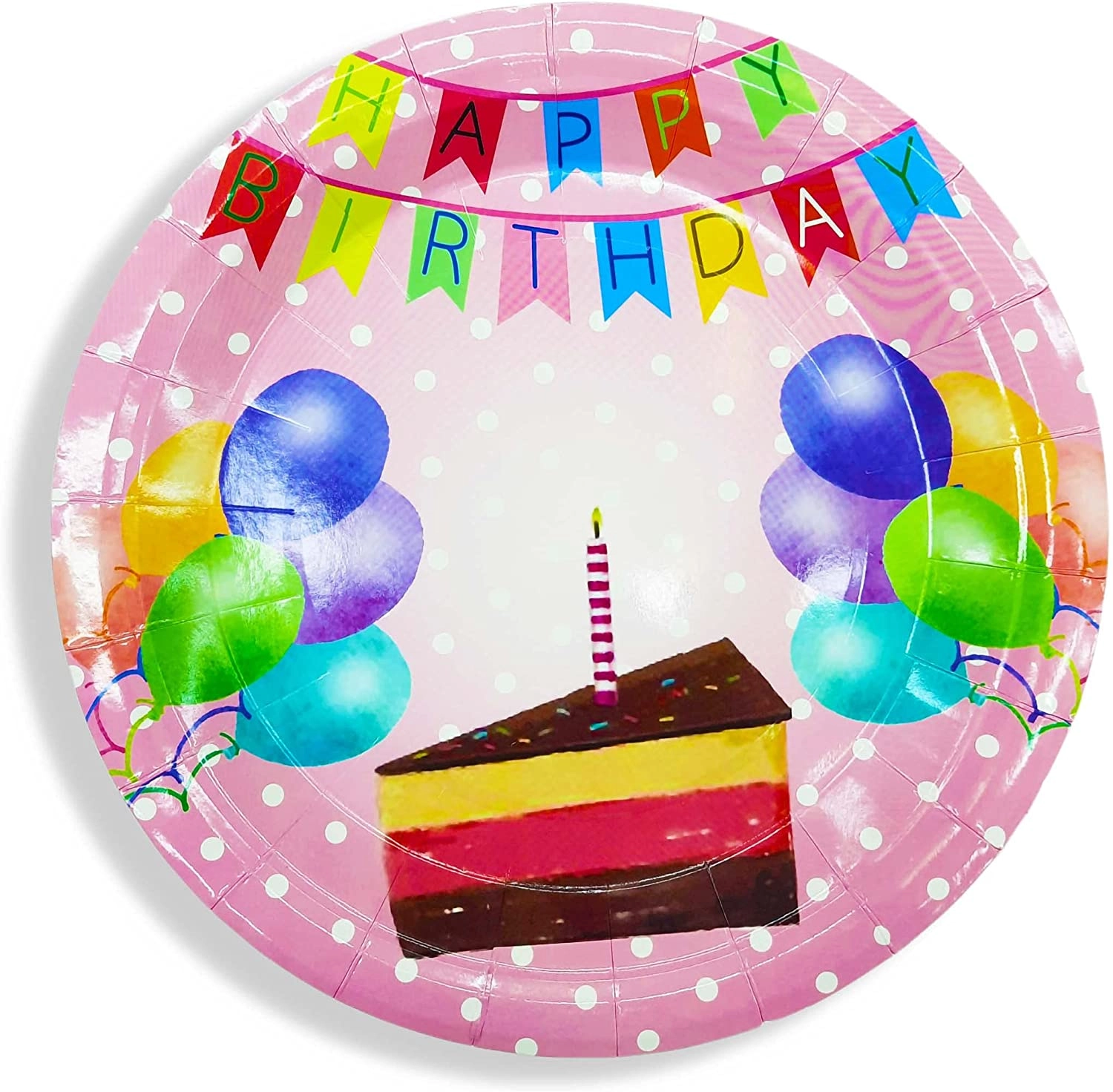 Paper Plates - 6pcs Happy Birthday