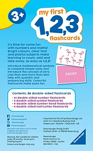 My First 1,2,3 Flash Cards - 3 Years 36 pieces