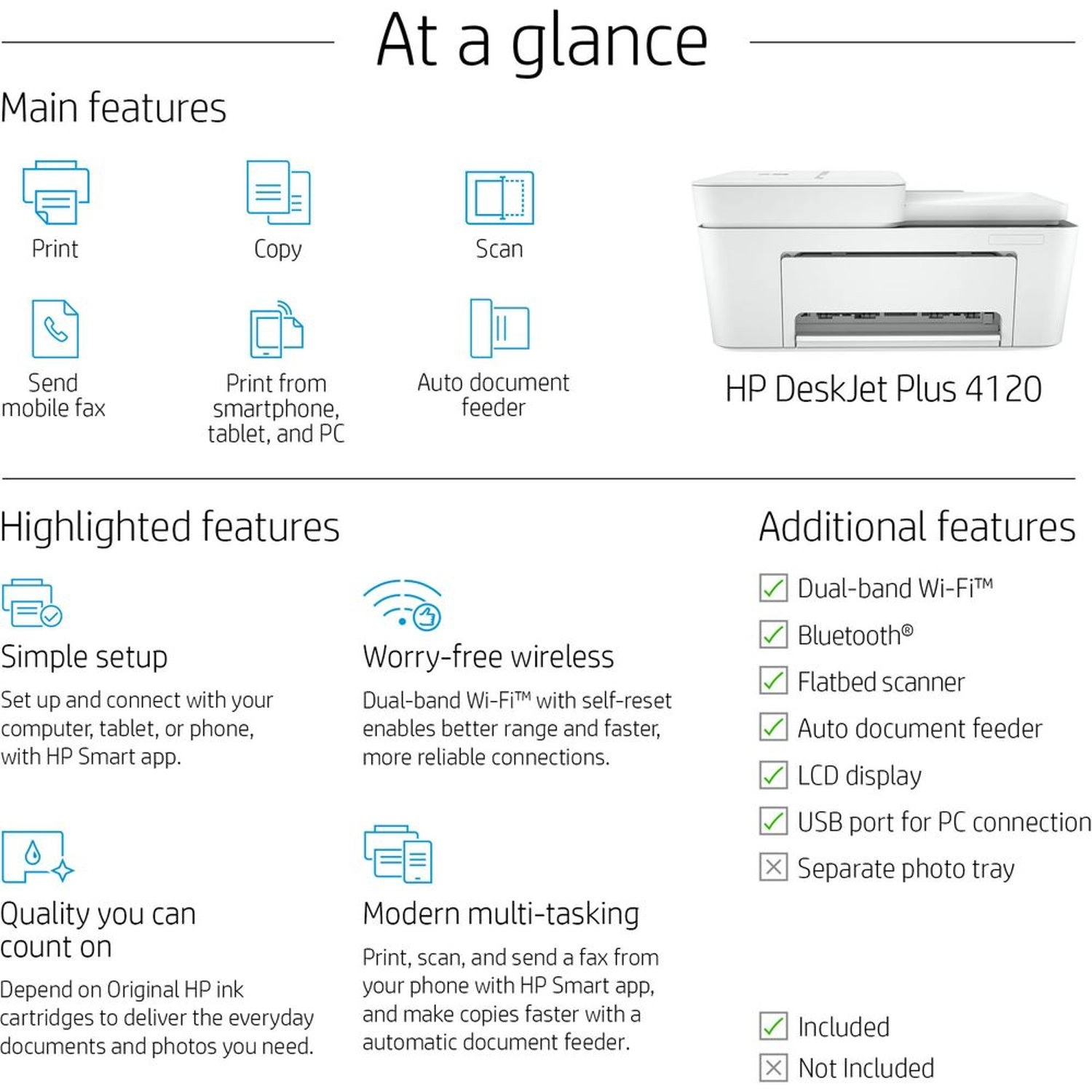 DeskJet Plus 4120 - Inkjet