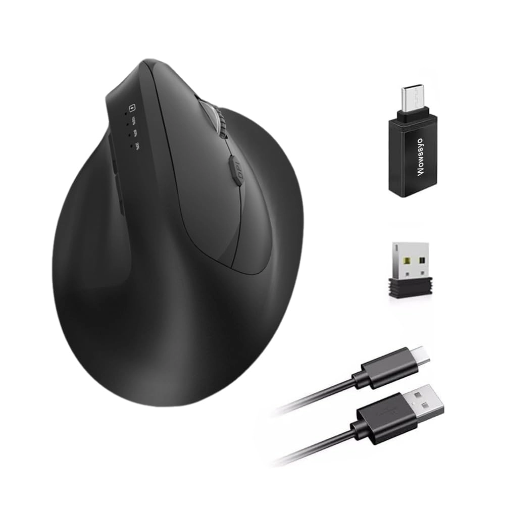 Wowssyo Ergonomic Wireless Mouse - Bluetooth