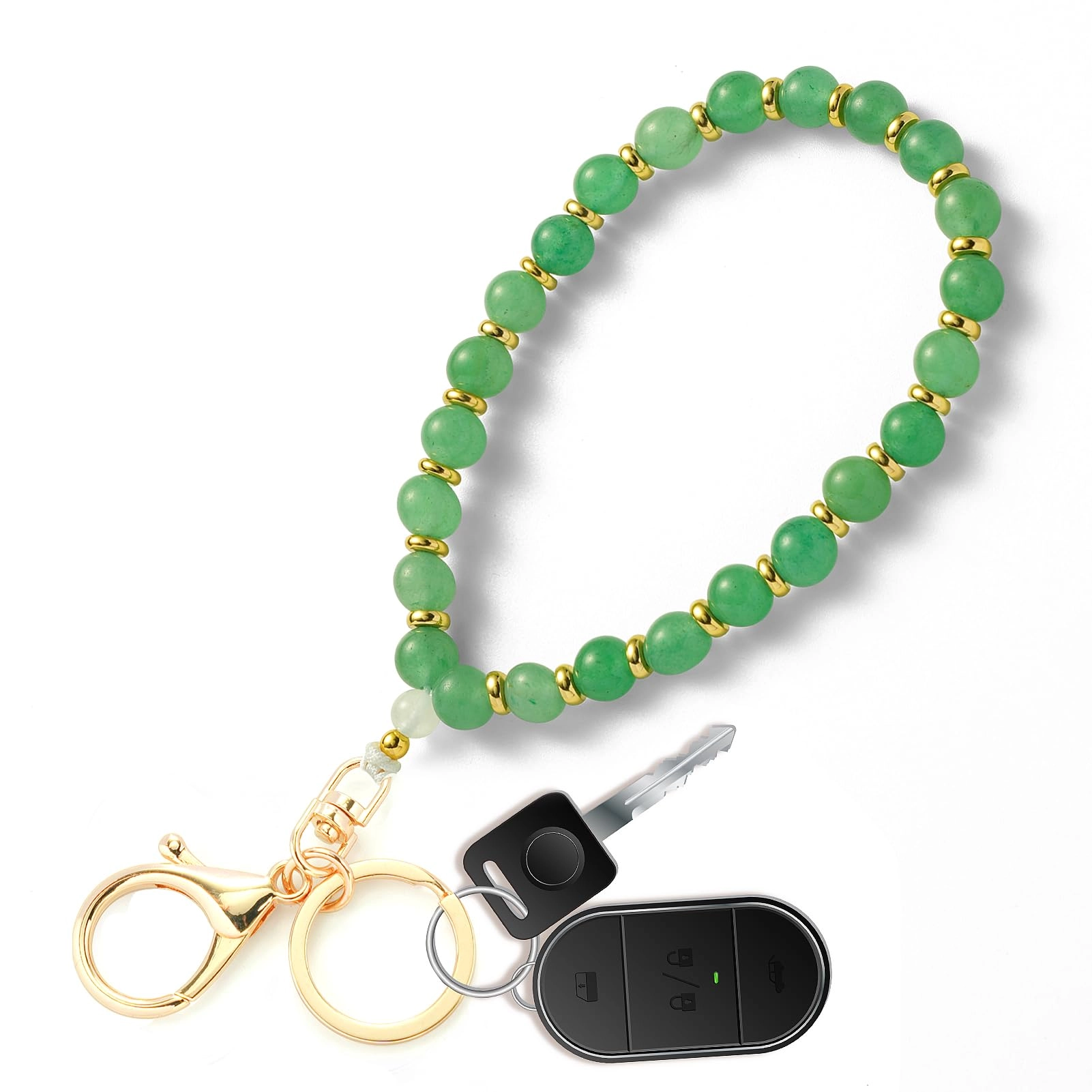 Beaded Keychain Wristlet - crystal keychain