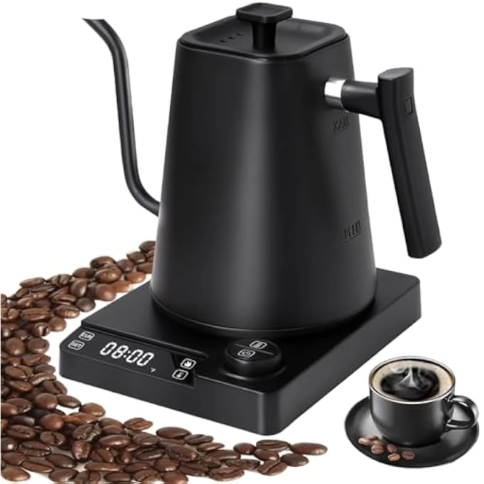 Pomefar Temperature Control Stainless Steel Electric Kettle