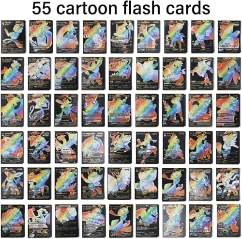 Anime Gold Plated Metal Cards - 55pcs