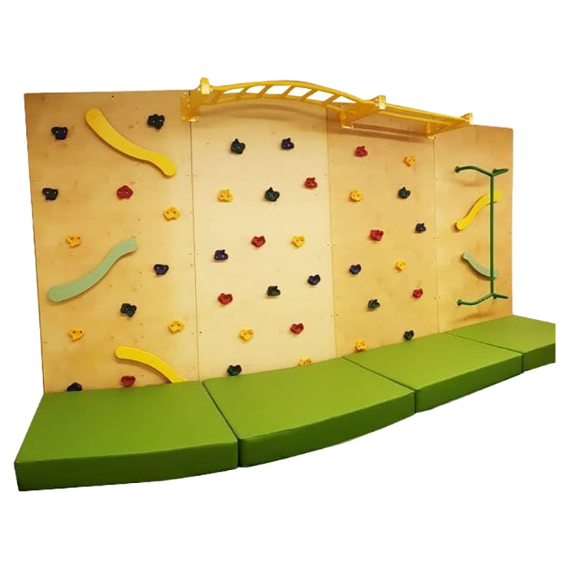 Rock Face Climbing Wall with Monkey Bars - 240 x 120 cm Suitable for 3 to 9 yrs