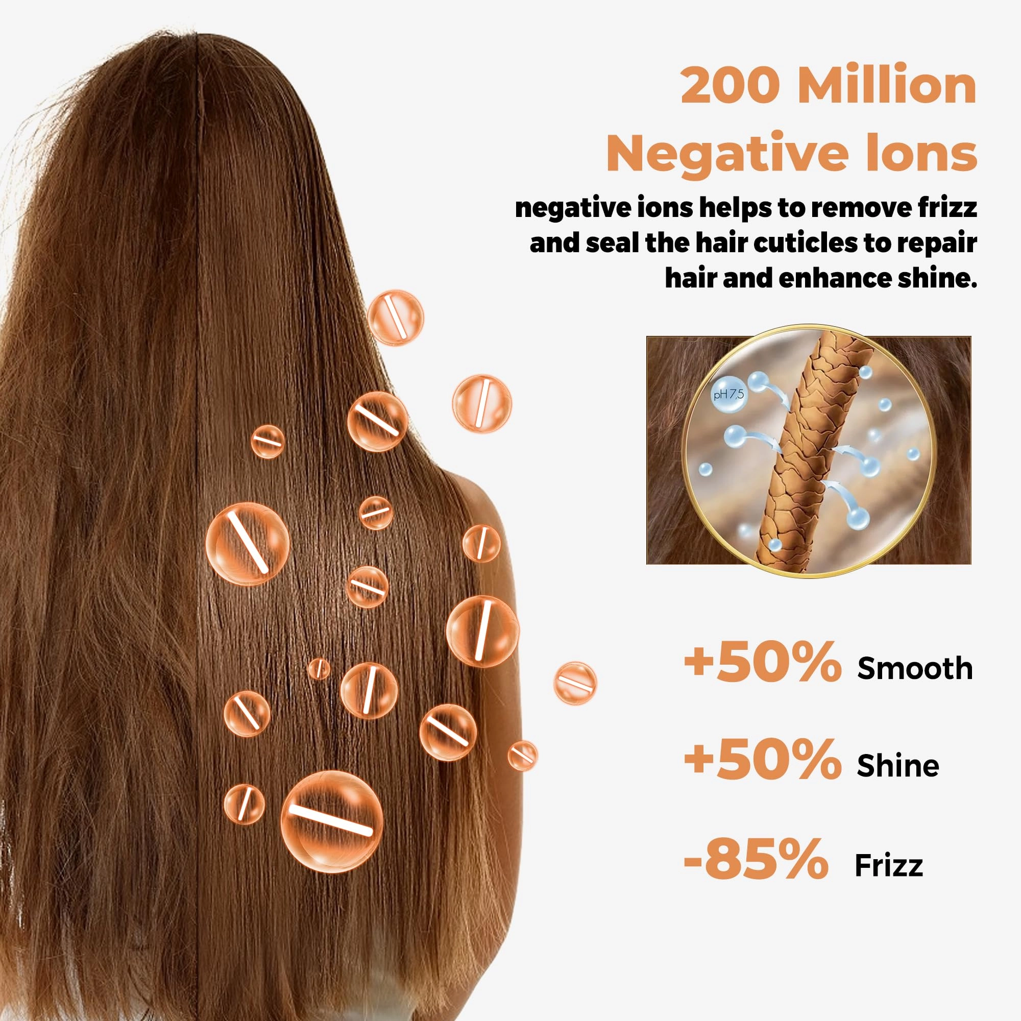 5 in 1 Hair Dryer Brush Set - Gold 700 watts