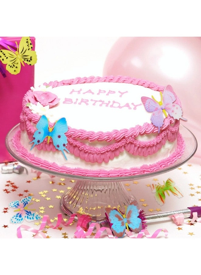 Plastic Butterflies - 48 Pcs