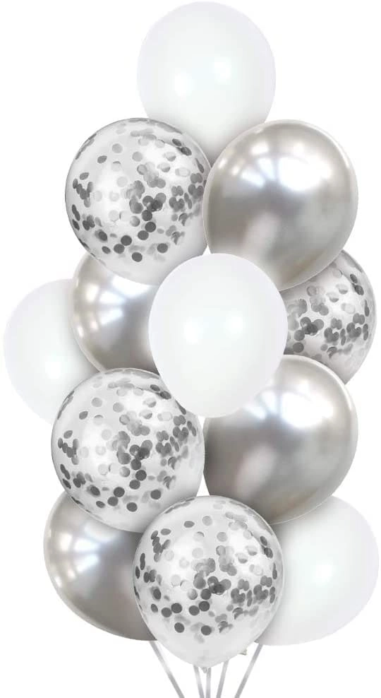 JOLLITY LLC Balloon Bouquet - 24Pcs Wedding Bridal Shower Birthday Party Baby Shower