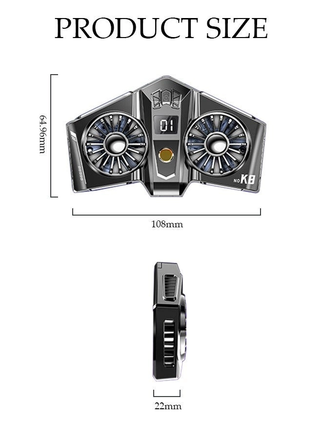 Phone Cooling Fan - Semiconductor Cooling RGB Lights