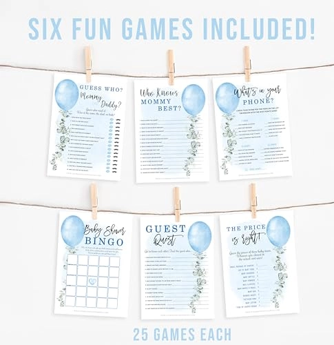 Boy Baby Shower Games - English