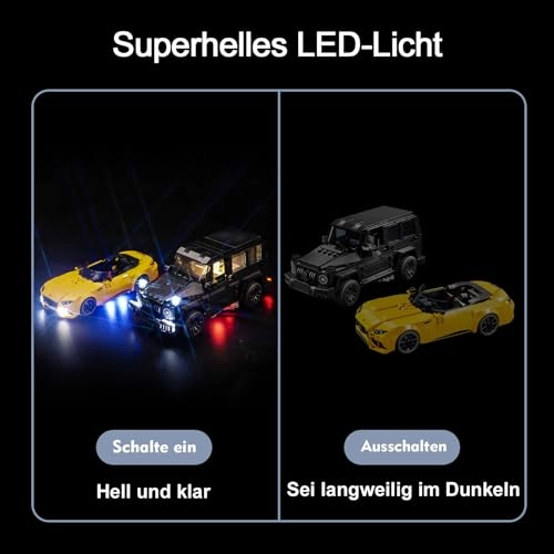 LED Light Set for Lego 76924 - Mercedes-AMG G 63 & Mercedes-AMG SL 63 Battery Powered 5V
