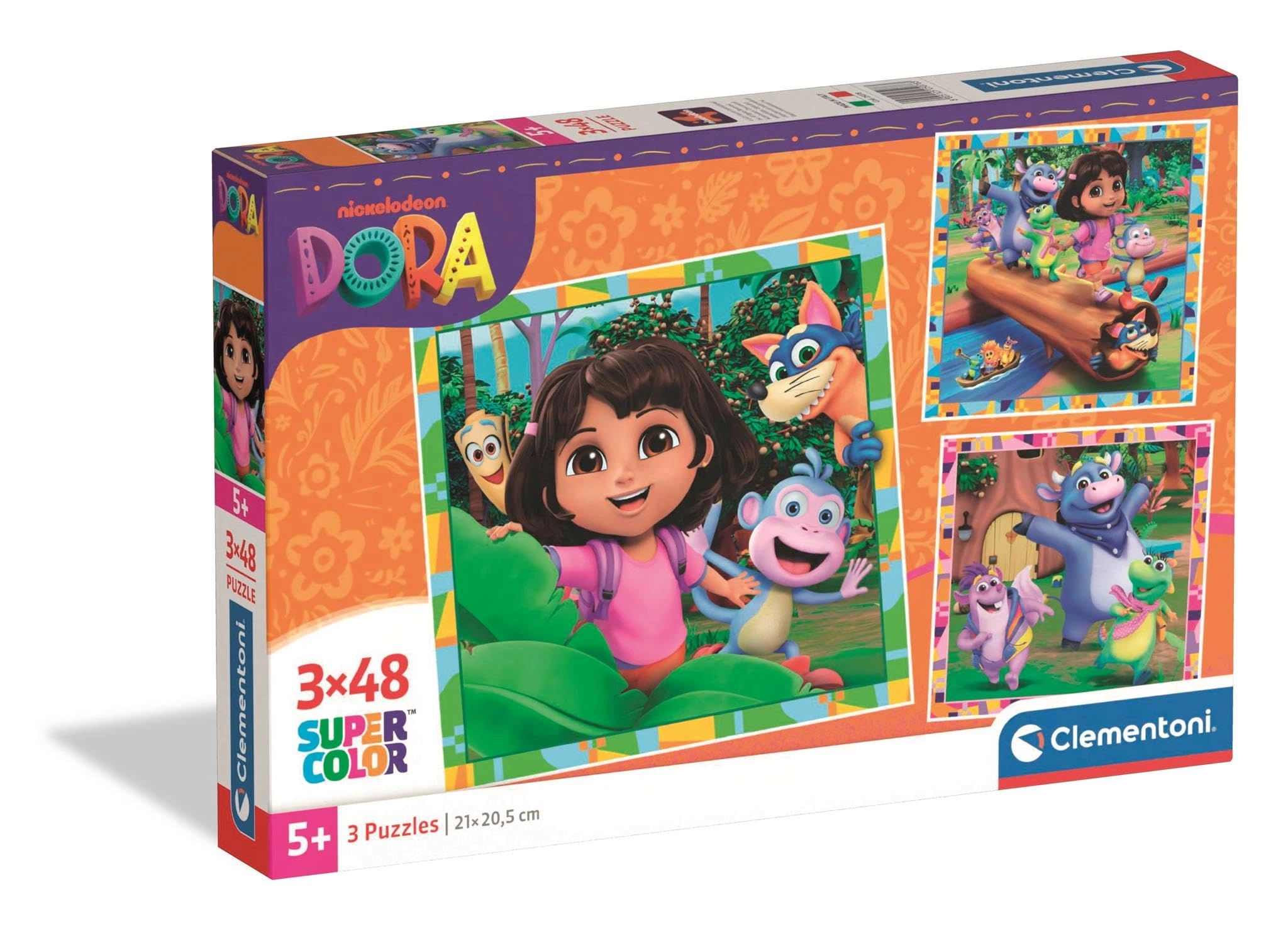 Clementoni Dora the Explorer 3-in-1 Puzzle (25078) - 144 pcs