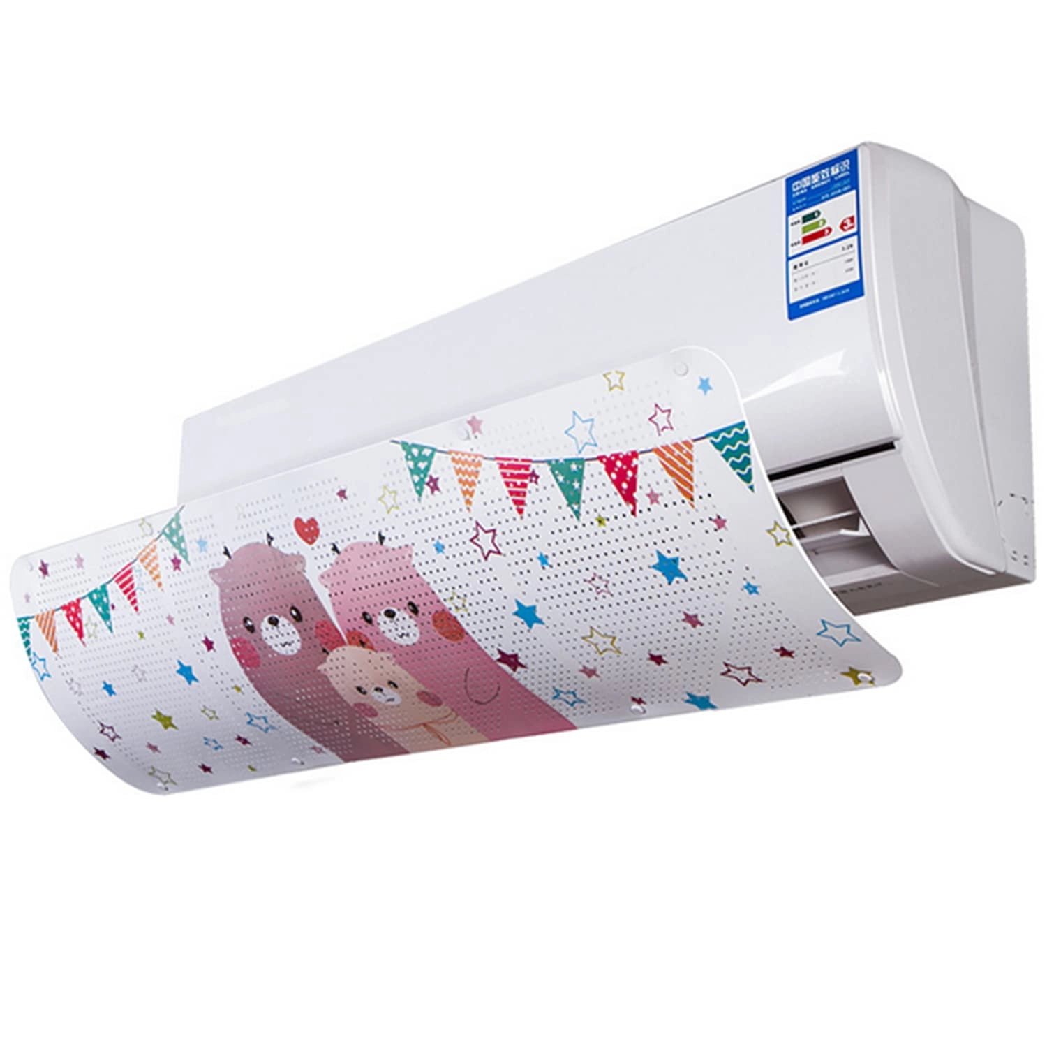 Universal Hollow Anti Direct Blowing Air Condition Wind Deflector - White 580 g