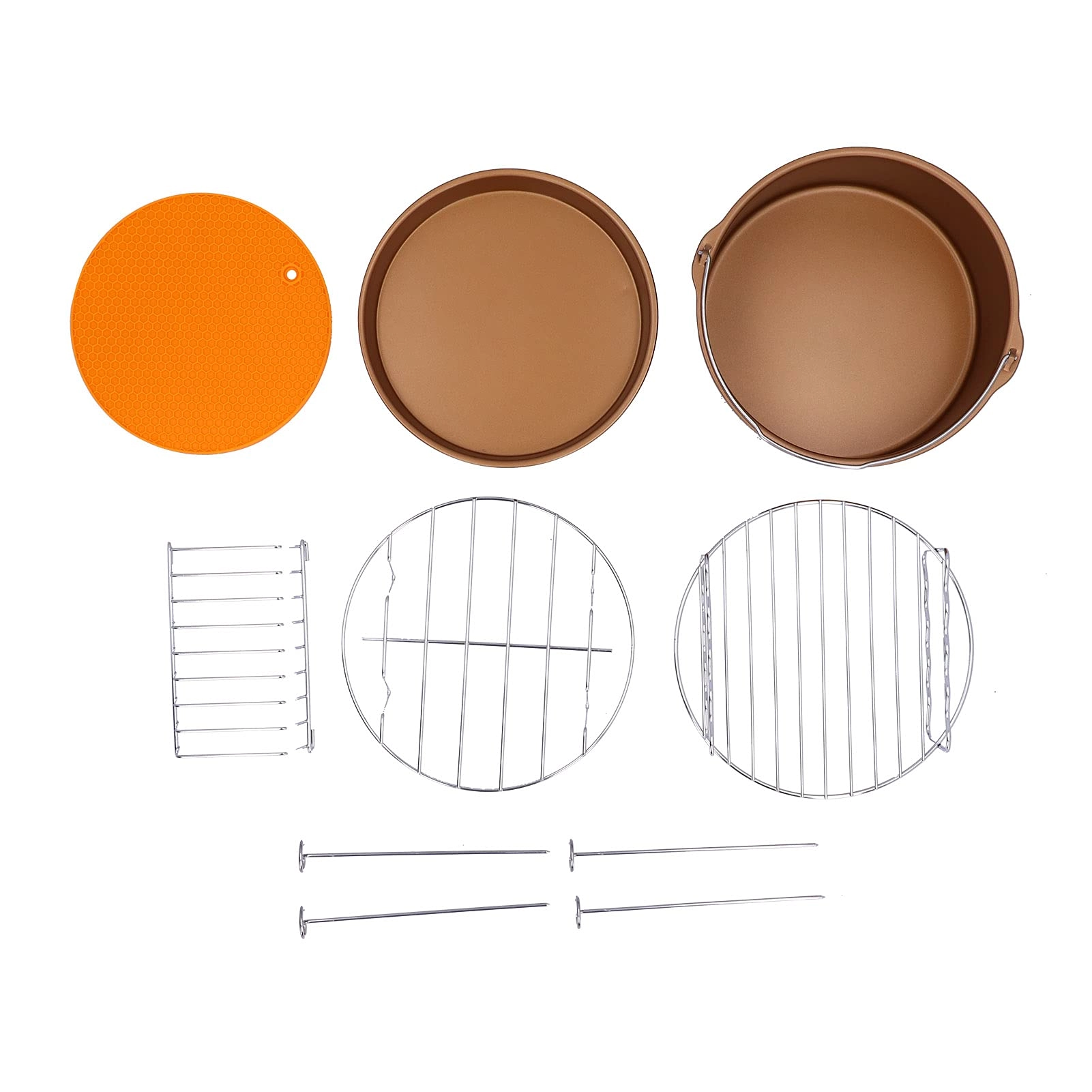 TYXZ Fryer Silicone Pot - Stainless Steel + Silicone