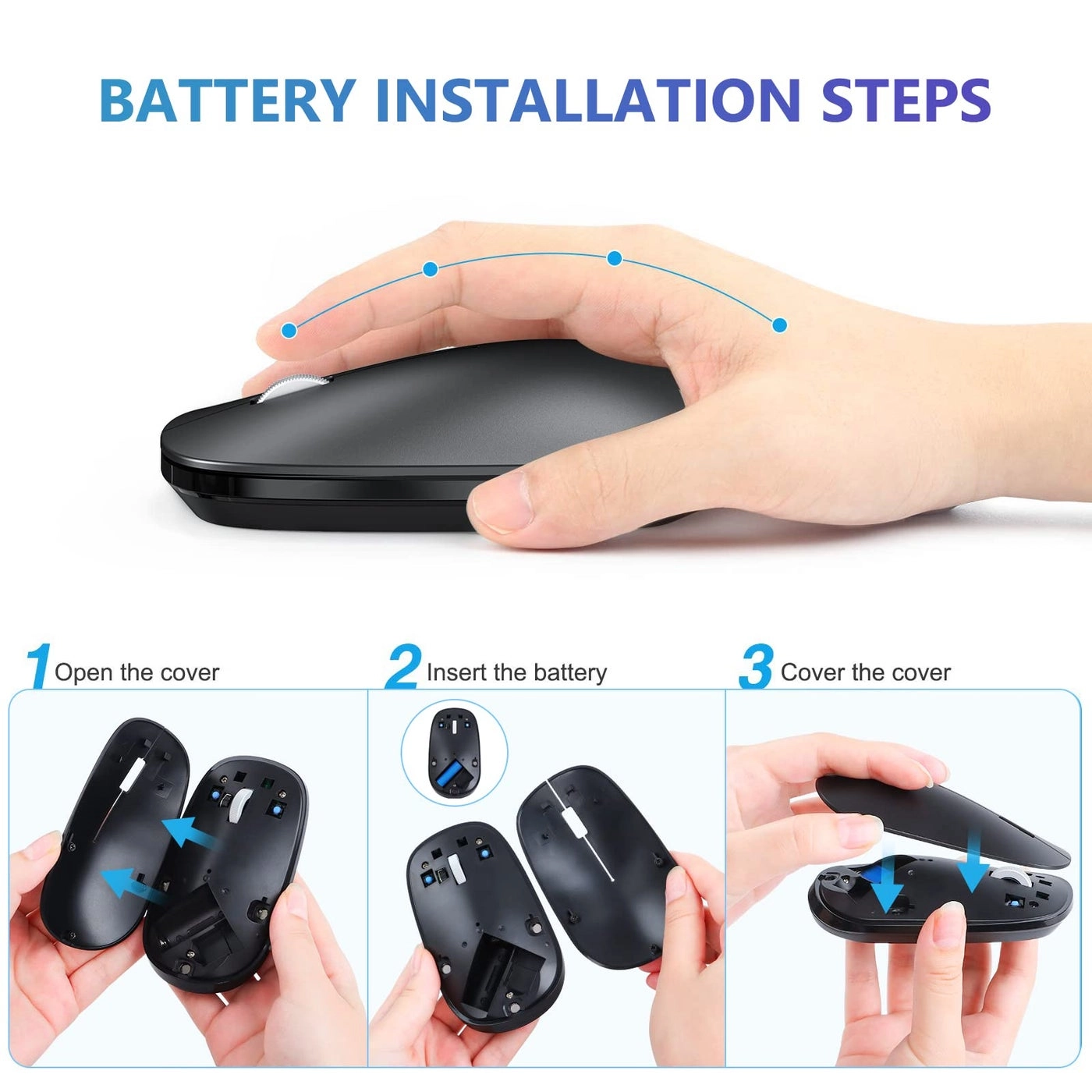 Ultra-Thin Mouse for iPad and iPhone - Bluetooth