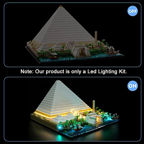Led Light Kit for LEGO Great Pyramid of Giza 21058 - Acrylonitrile Butadiene Styrene (ABS) 1