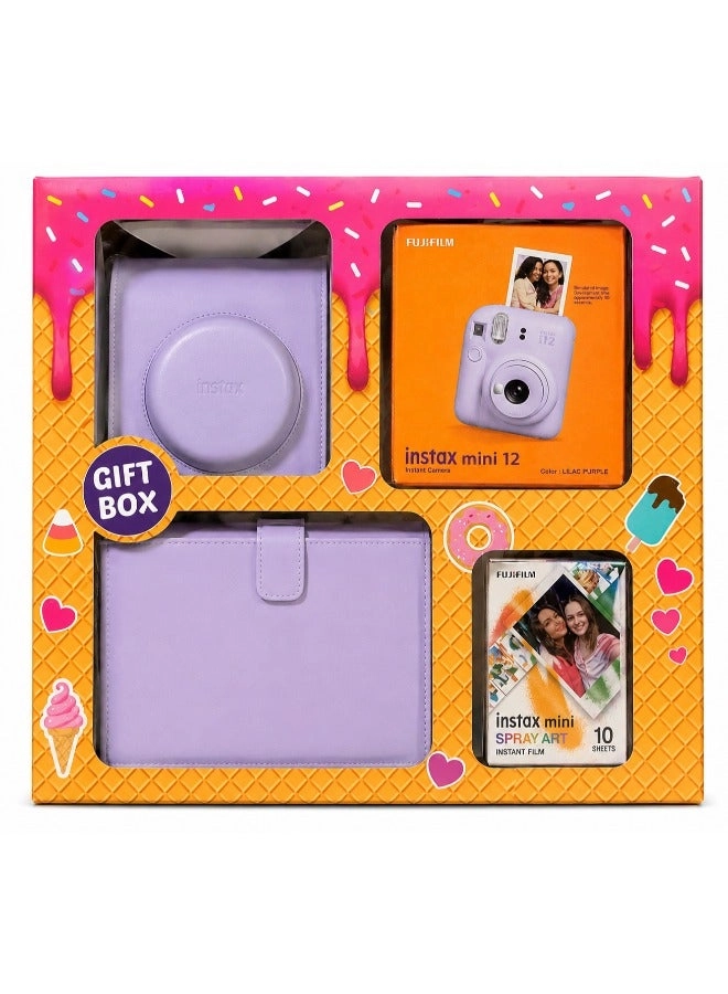 INSTAX MINI 12 - Purple Bundle