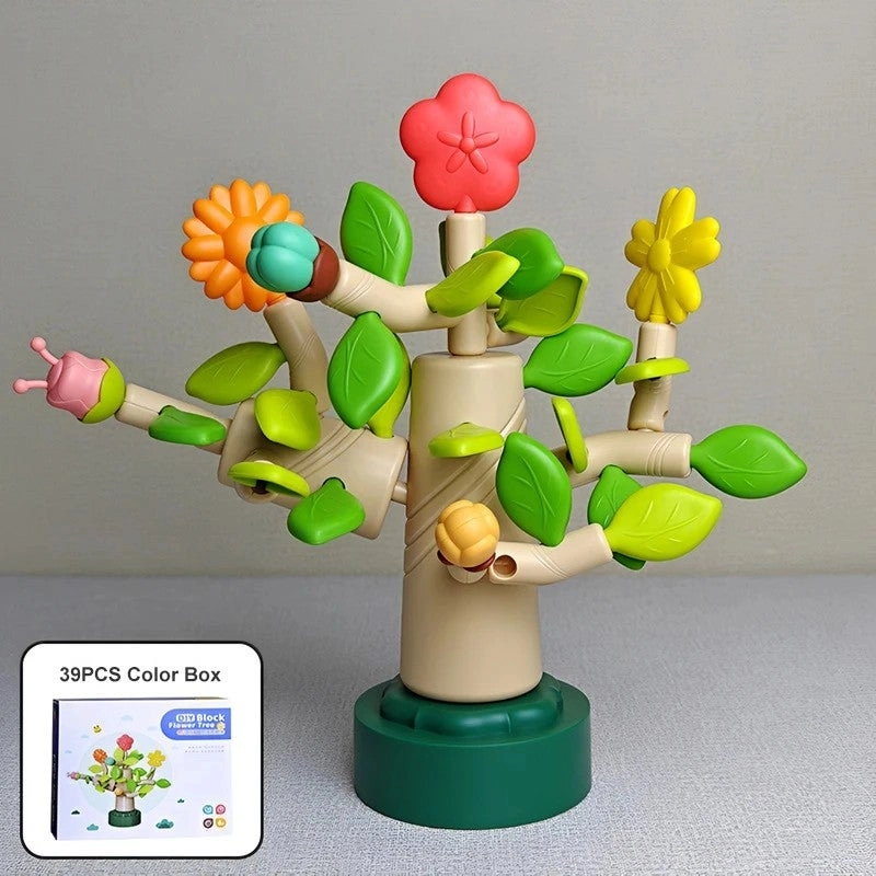 Flower Tree Building Blocks - 65pcs Garden