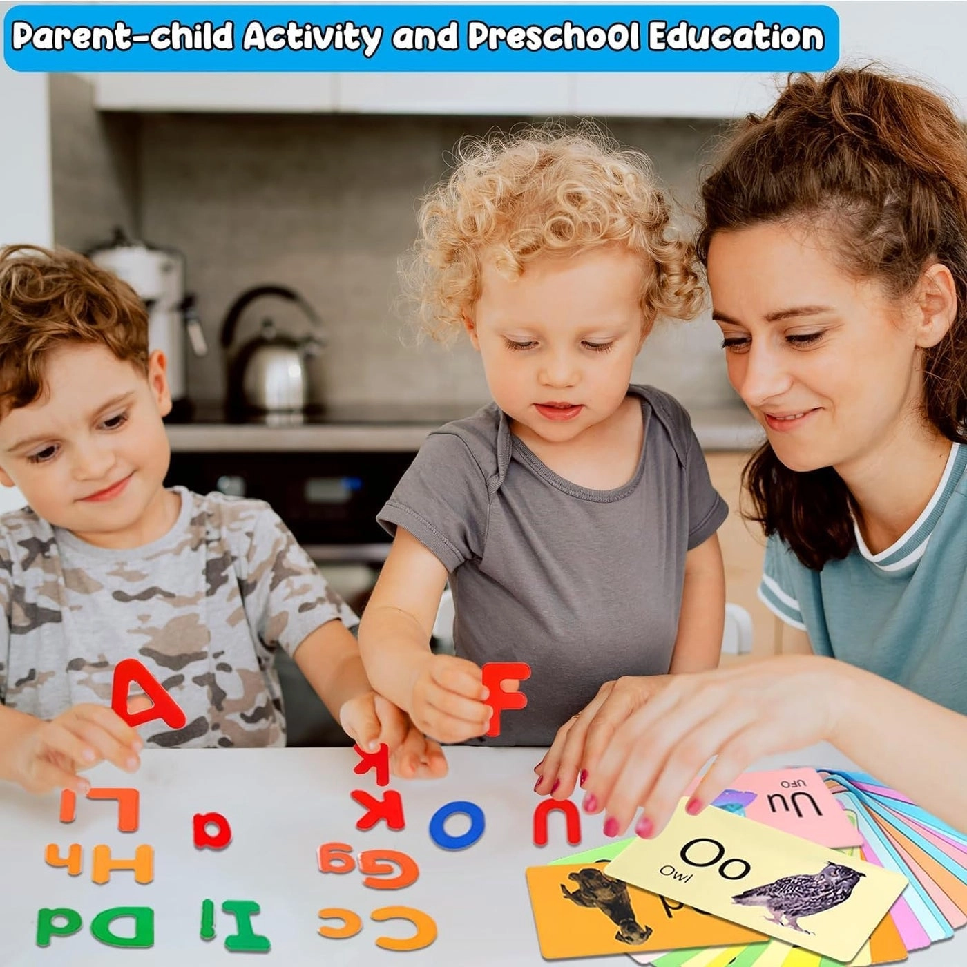 Magnetic Alphabet Letters Set - 3+ 79 pieces