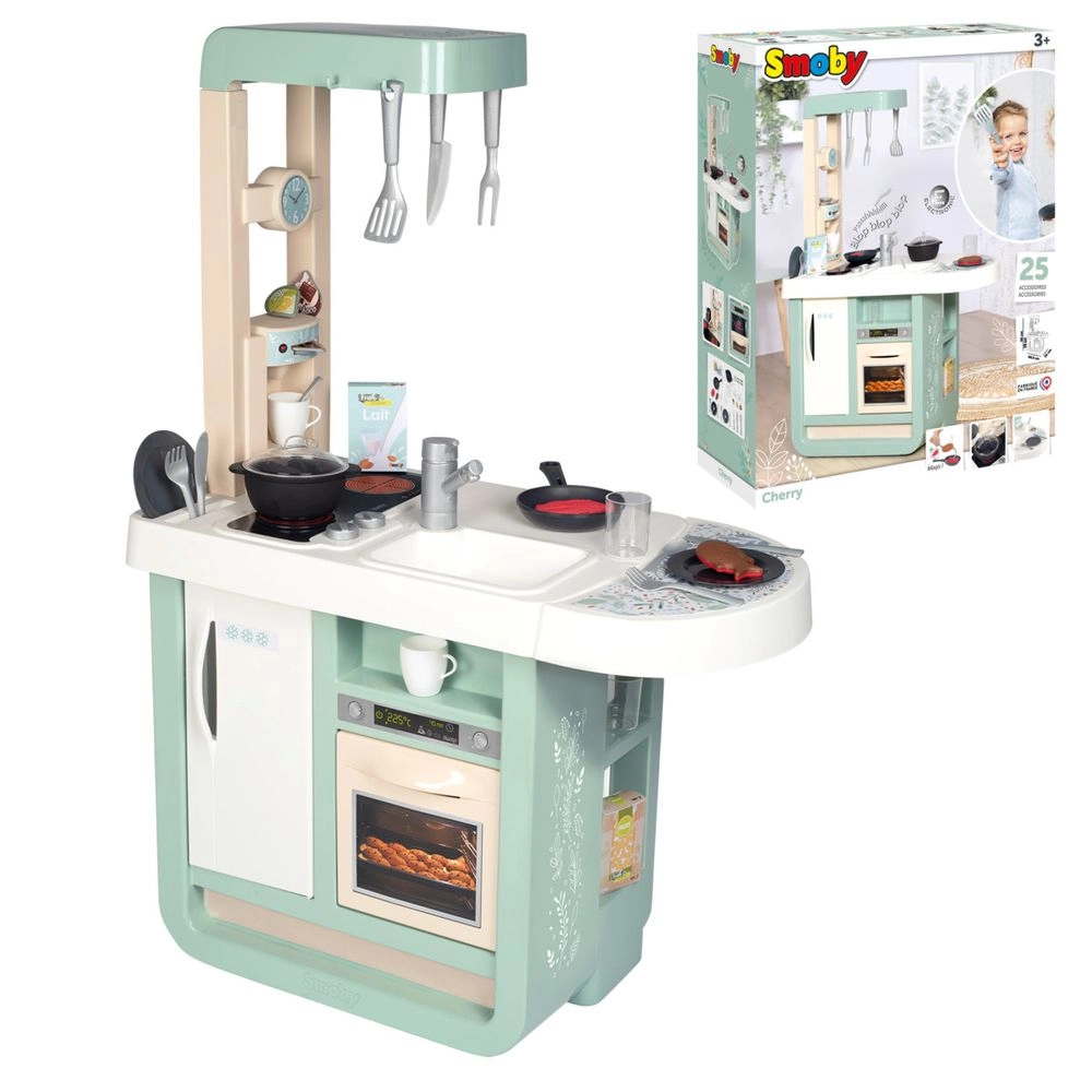 Cherry Kitchen Pretend Playset - 25 pcs (26106585-7600310914)