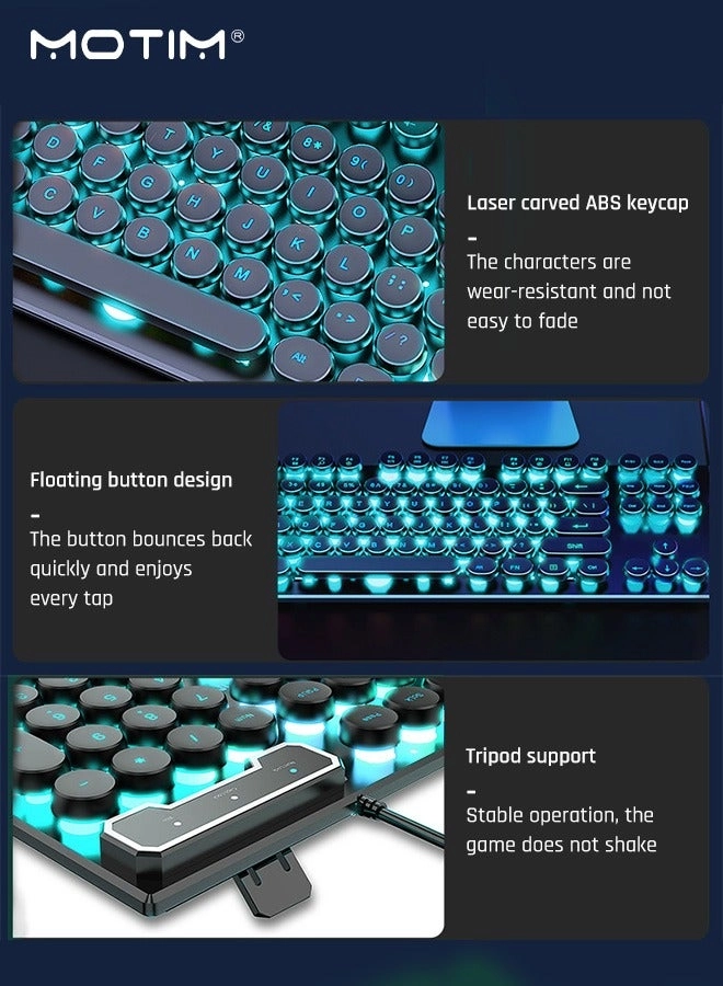 Mechanical Gaming Keyboard + Gaming Mouse - EN Wired