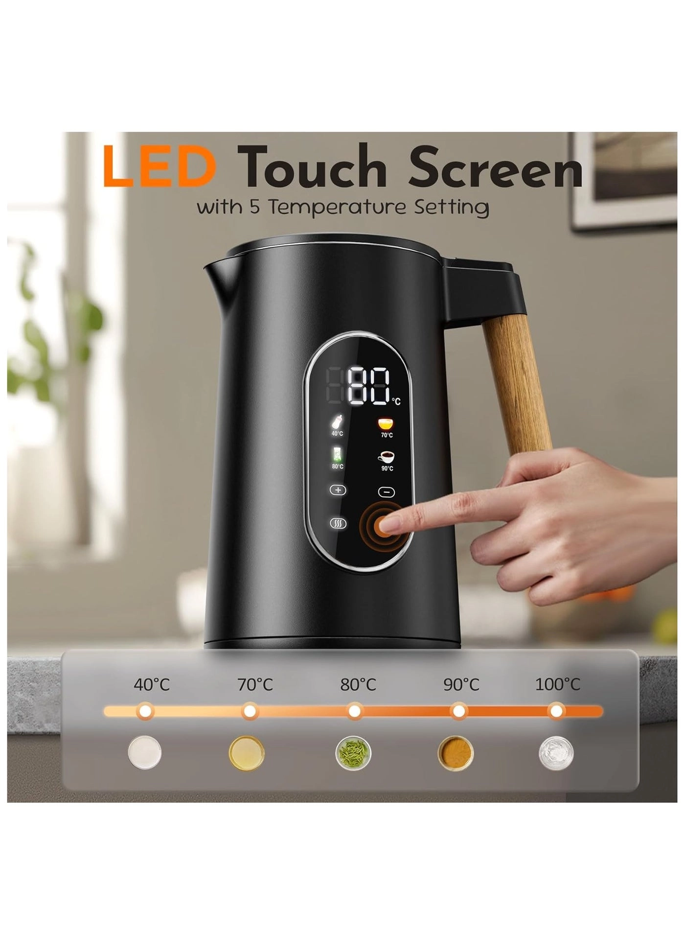 Fast Temperature Control Electric Kettle